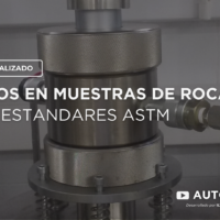 Ensayos en muestras de Rocas según estándares ASTM